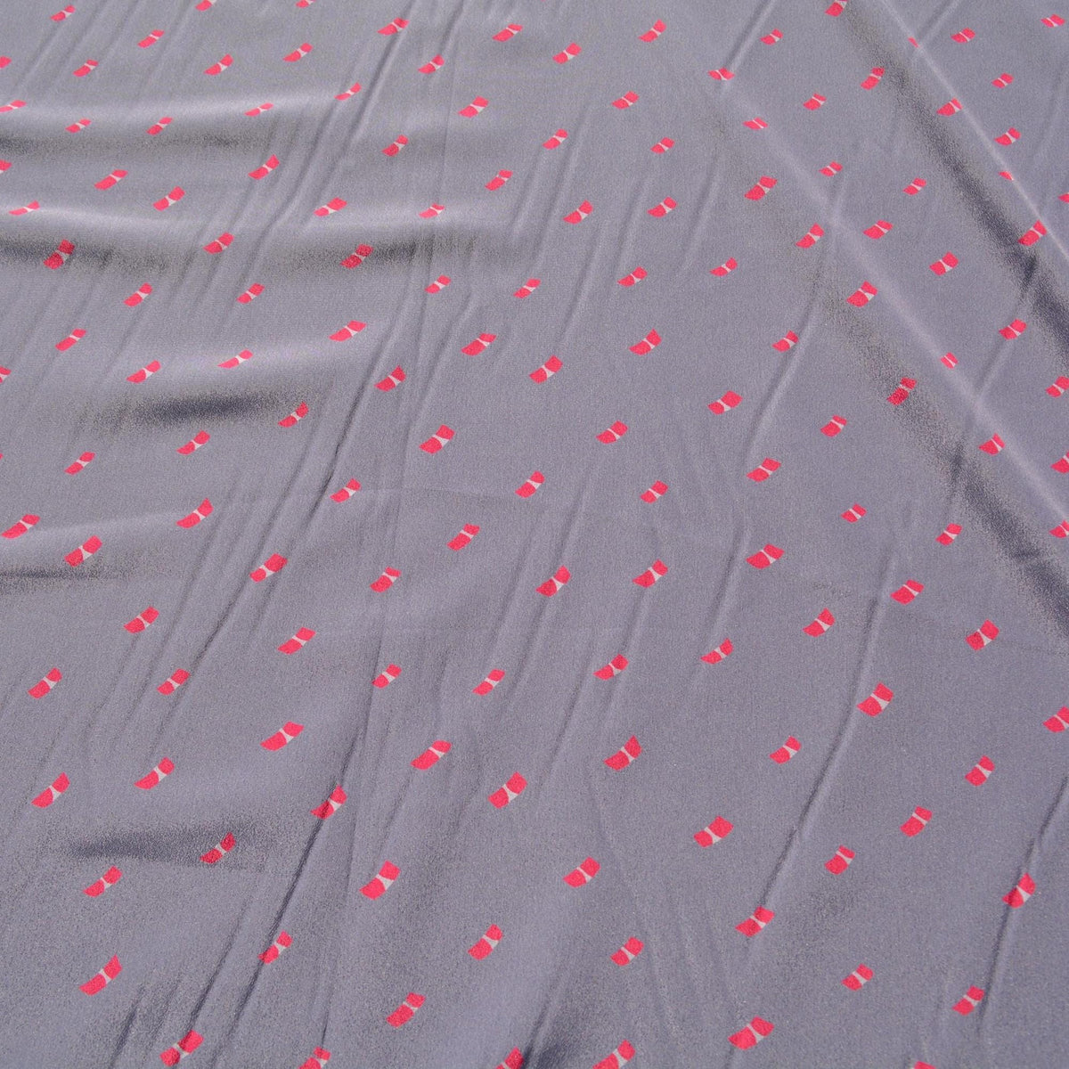 Purple Crepe de Chine Fabric | Vintage Deadstock | By the Yard