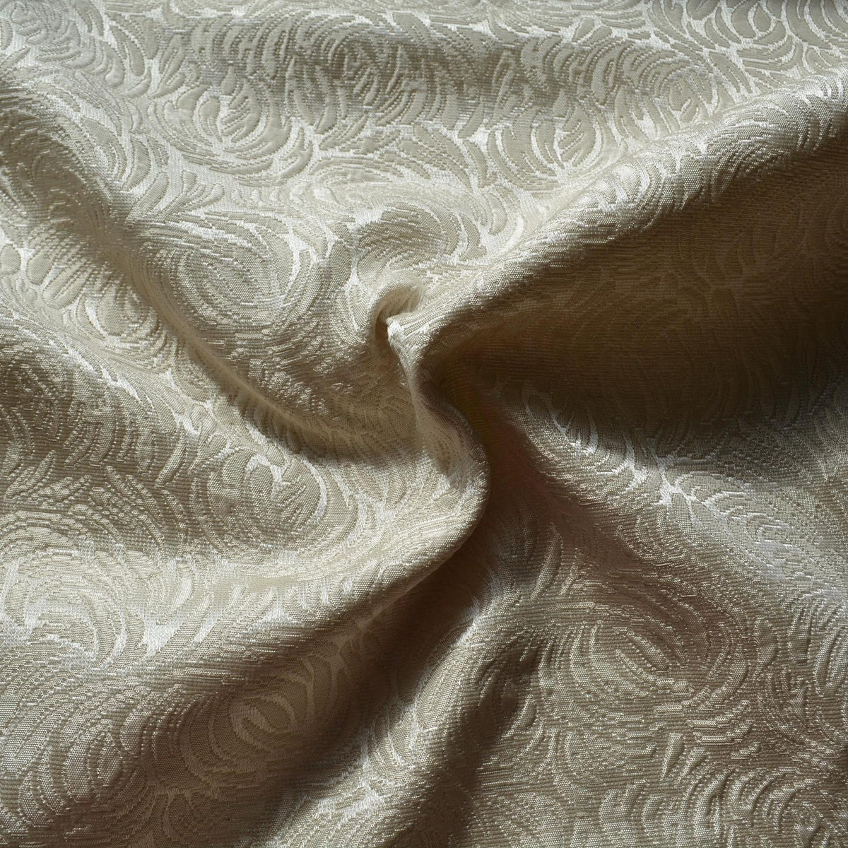 Brocade Fabric | Off-white | Upholstery Fabric & Home Decor Textile | Curtain, Drapery, Pillow | By the Yard