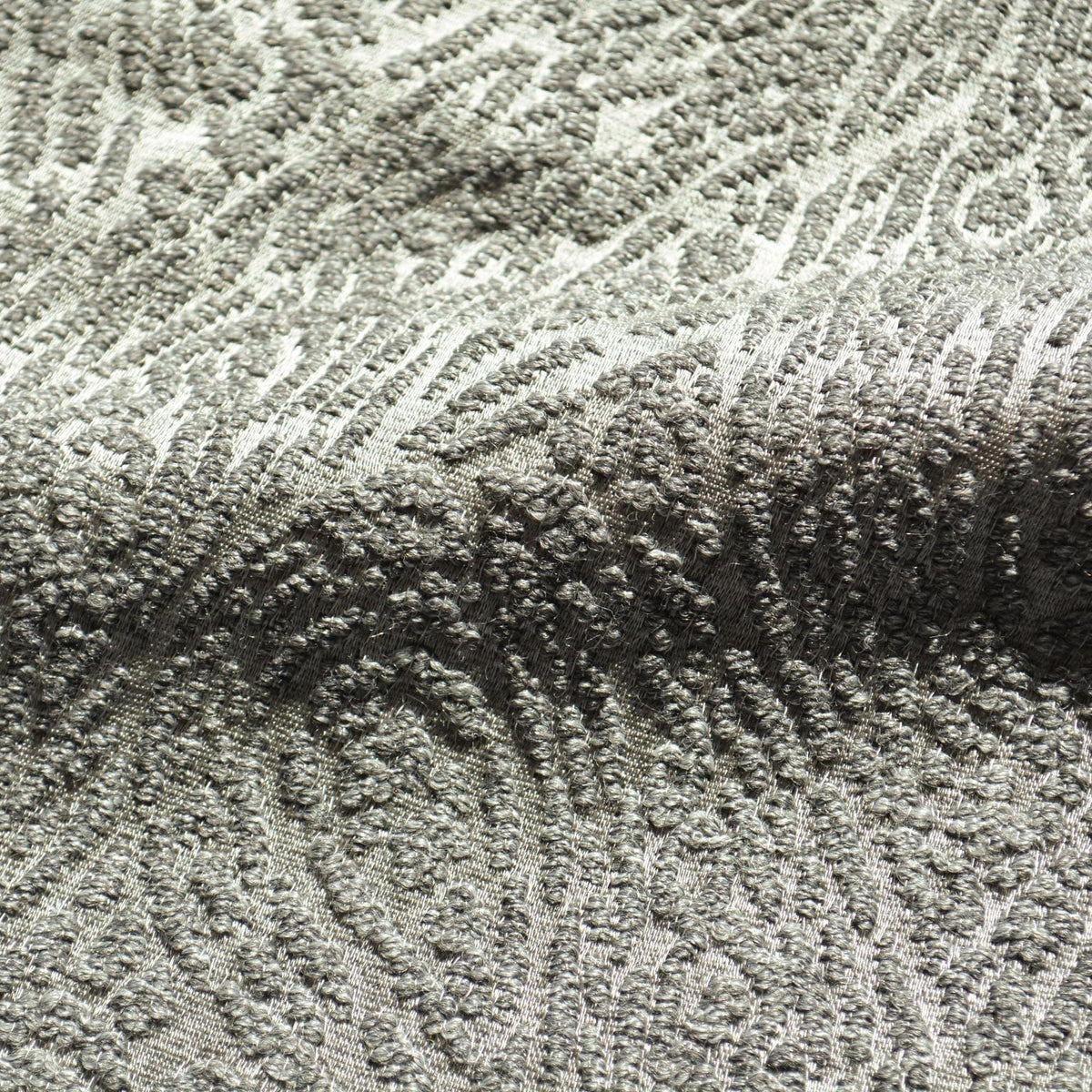 Silk Wool Blend Fabric Dark Gray Textured Mid to Heavyweight | By the Yard