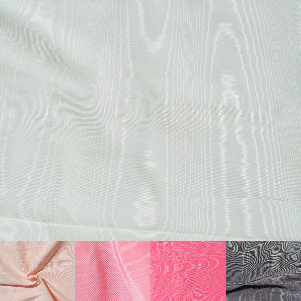 White Moiré — OEKO-TEX Recycled, 1 Yard