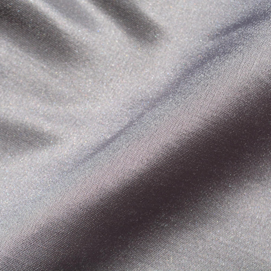 Silk Crepe Back Satin Fabric | Gray Mid-Weight Designer Deadstock | Dresses, Blouses, Special Occasion | By the Yard