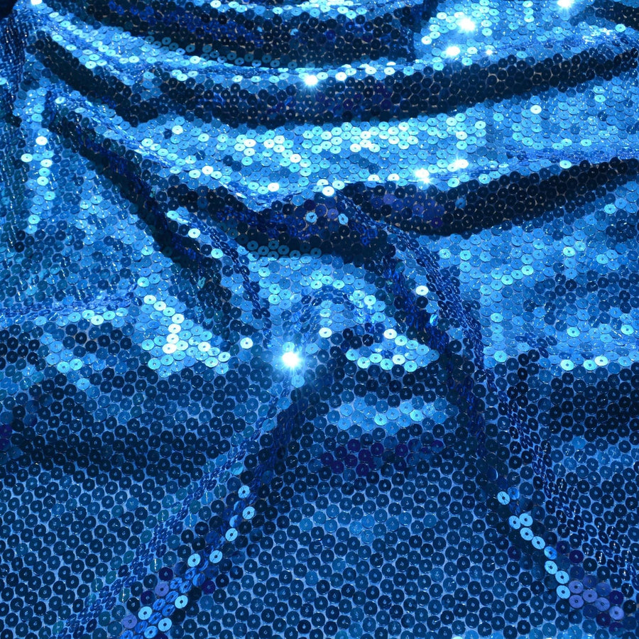 Blue Sequin fabric 36" Wide Luxury Fabric Sewing | By the Yard