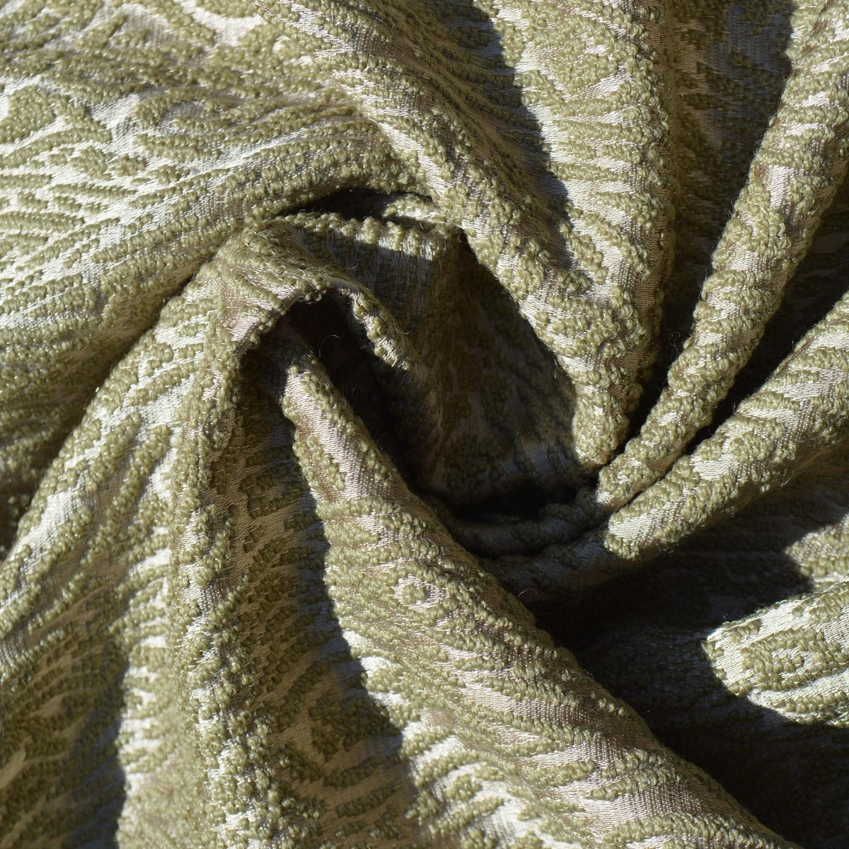 Winter Silk Brocade Fabric | Silk and Wool | Upholstery Fabric & Home Decor Textile | Curtain, Drapery, Pillow | By the 