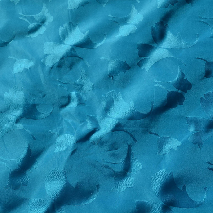 100% Silk Jacquard Fabric | Silk Floral 36" Wide Luxury Taffeta Fabric | By the Yard