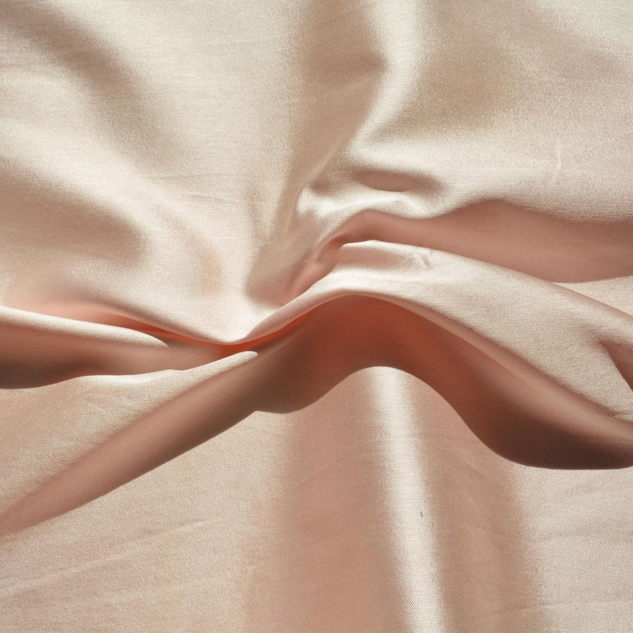 100% Silk Duchess Satin Fabric Light Pink Bridal Heavyweight 54.5 Inch Usable | By the Yard