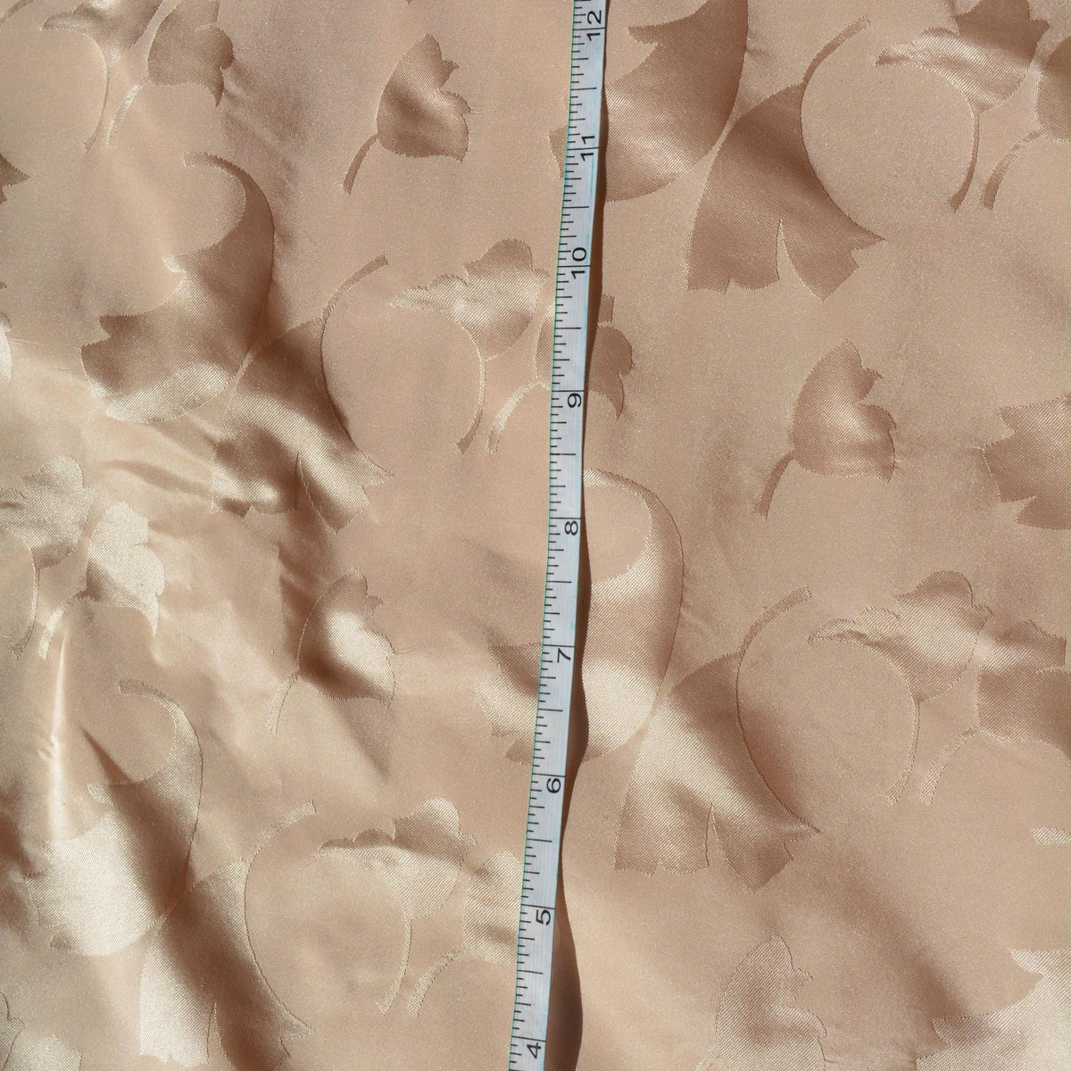 100% Silk Jacquard Fabric | Silk Floral 36" Wide Luxury Taffeta Fabric | By the Yard