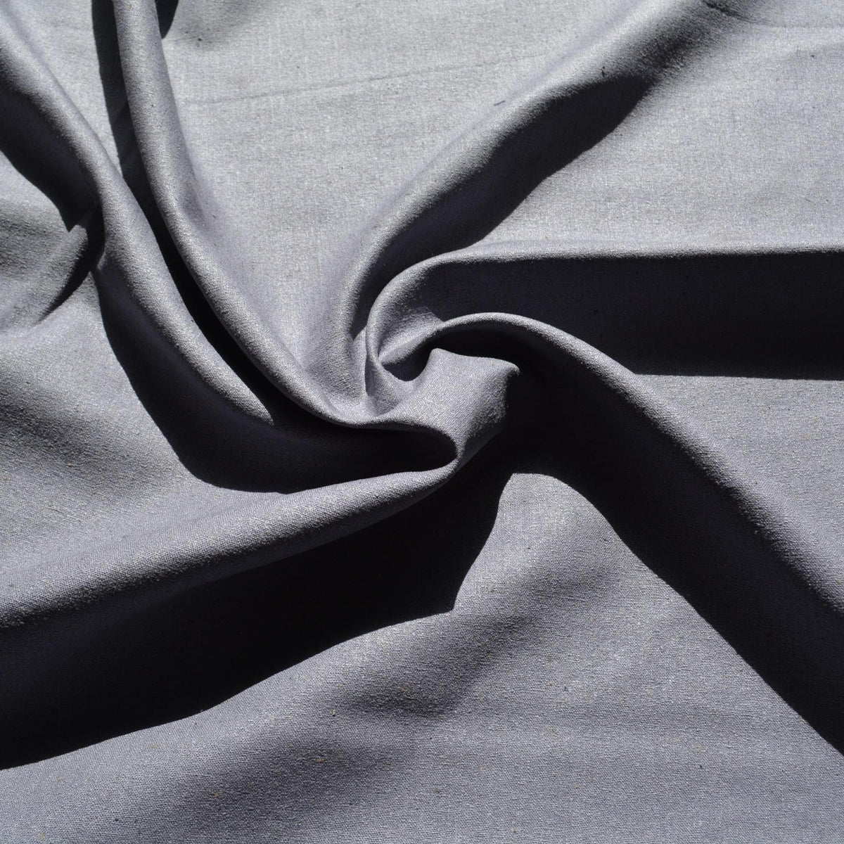 Silk Noil Fabric | 100% Raw Silk Striped Weave, 35.5" Wide | Natural Sustainable Apparel & Sewing Fabric | By the Yard