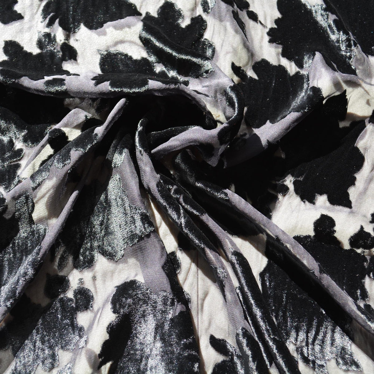 Italian Chiffon Burnout Velvet | Designer Deadstock Andre Lang | Made in Italy |By the Yard