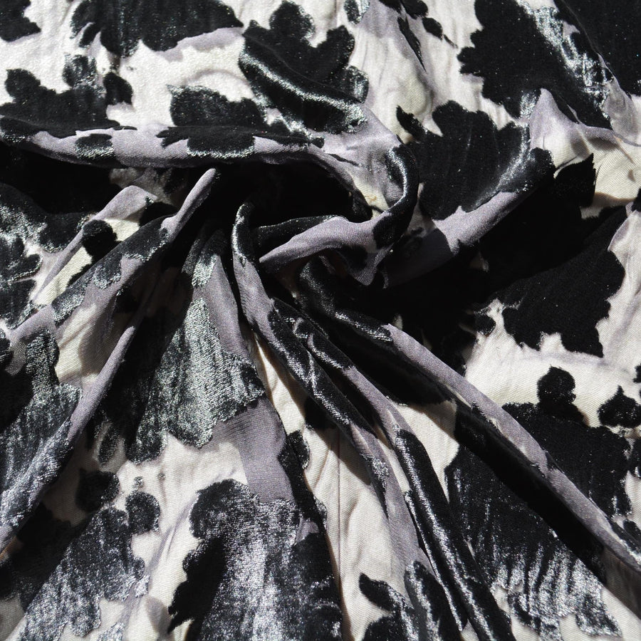 Italian Chiffon Burnout Velvet | Designer Deadstock Andre Lang | Made in Italy |By the Yard