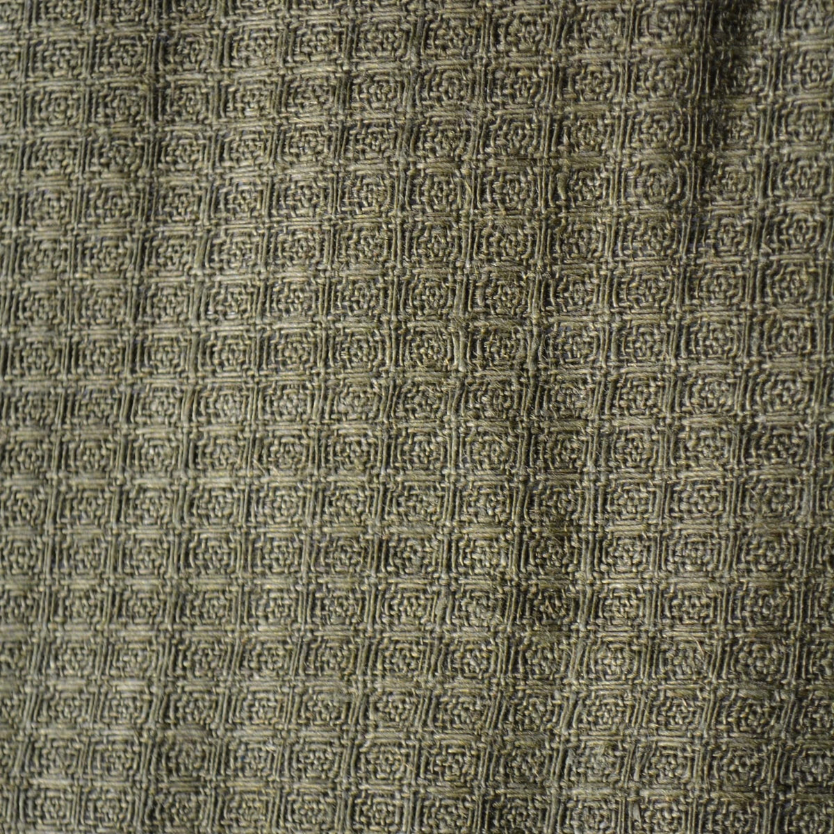 100% Linen Fabric Checkered Forest green checkered 60" Wide Dressmaking Tailoring | By the Yard