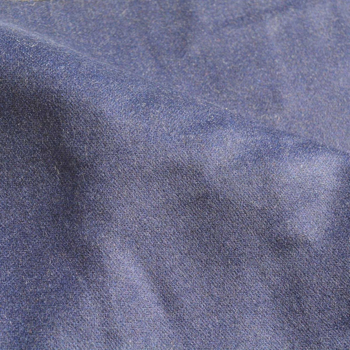 Double-Faced Wool Fabric | Navy/gray | Luxury Designer Textile |By the Yard