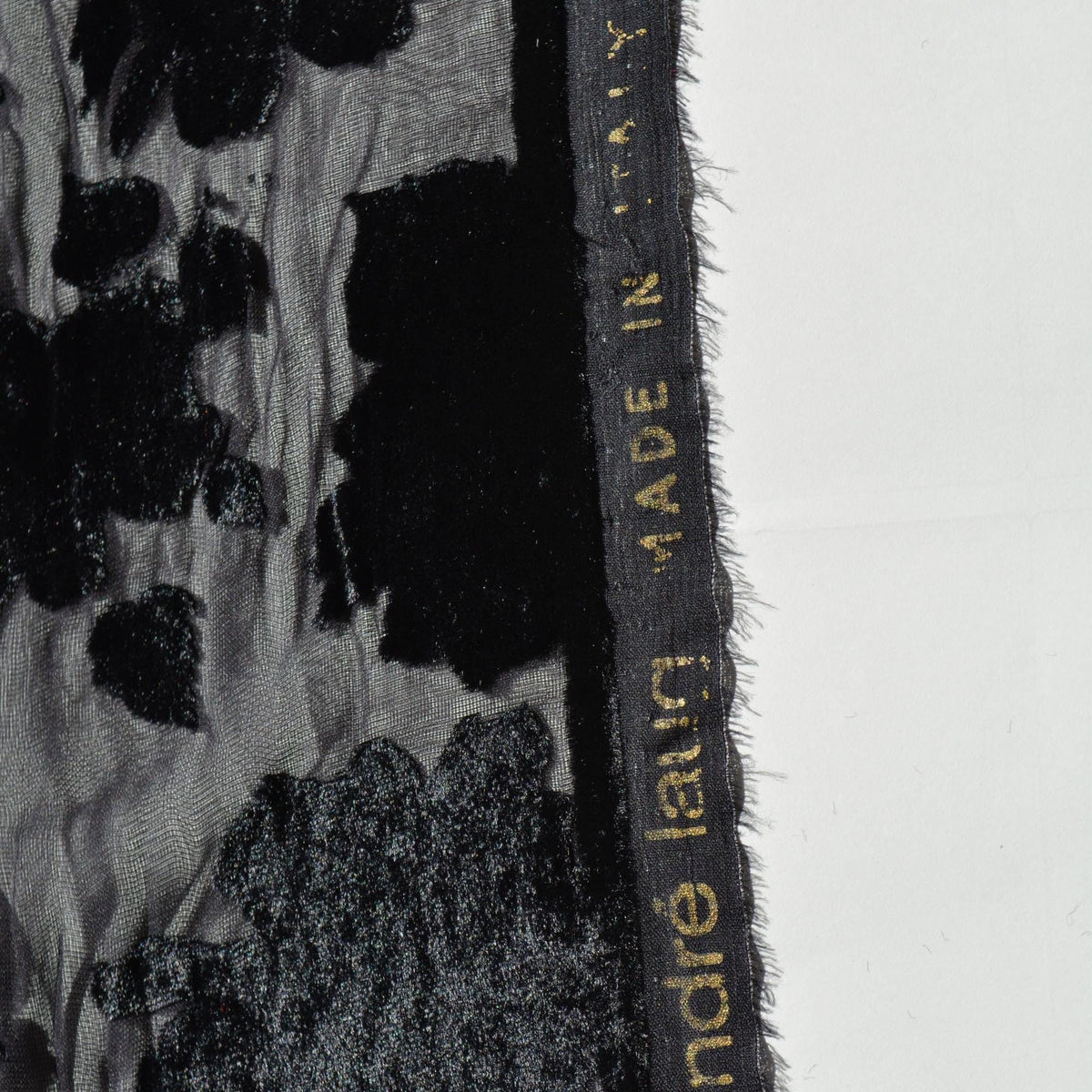 Italian Chiffon Burnout Velvet | Designer Deadstock Andre Lang | Made in Italy |By the Yard