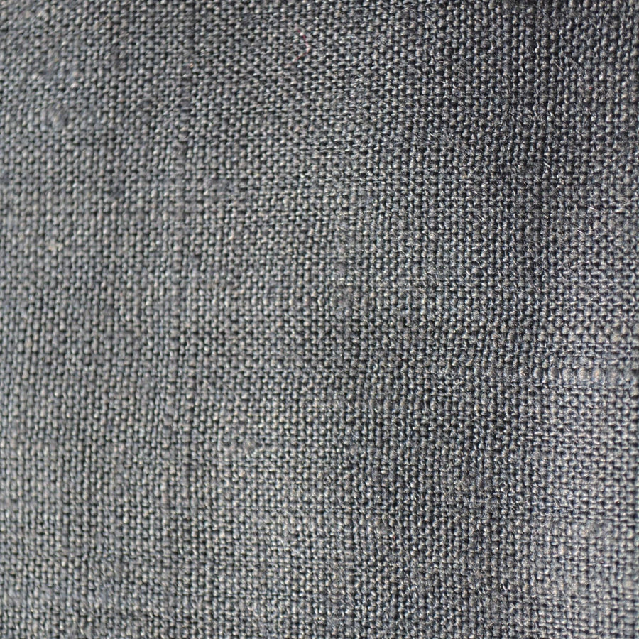 100% Linen Fabric Thick weave Black thick weave Midweight to heavyweight 49" Wide Dressmaking Tailoring | By the Yard