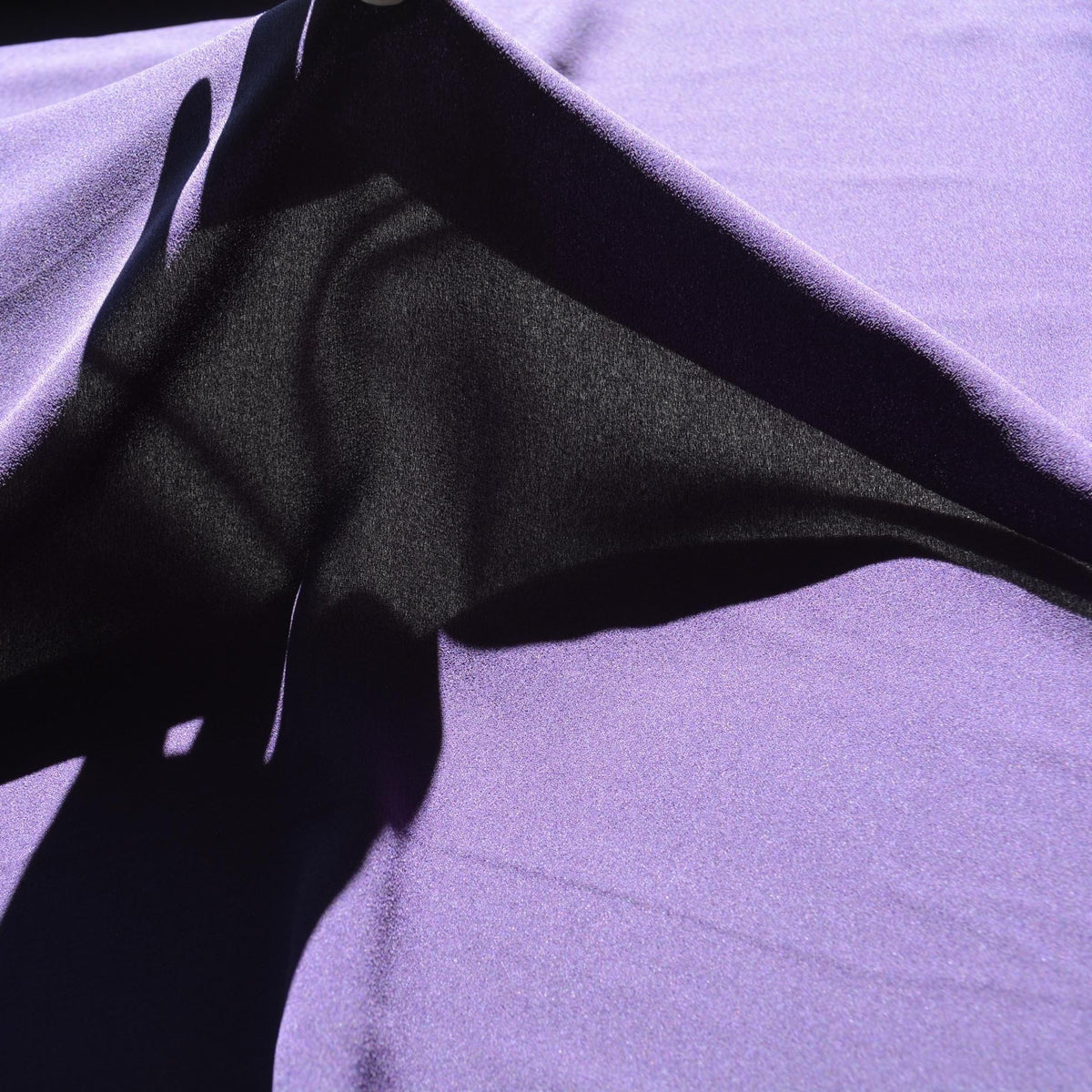 Purple 100% Silk Georgette Fabric | Designer Deadstock Yardage |By the Yard
