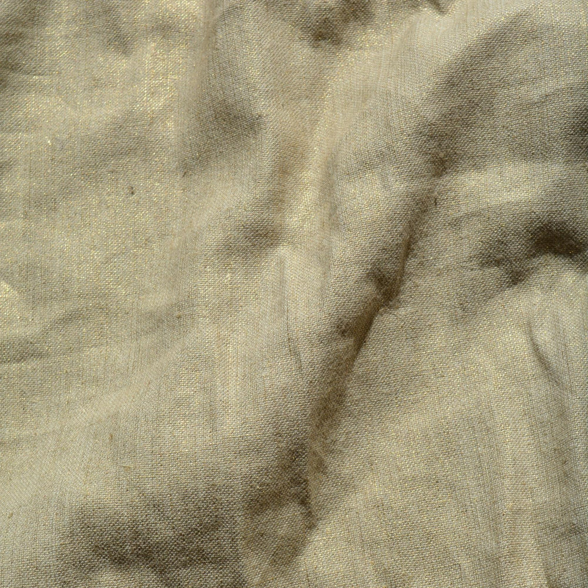Beige Gold | Linen Blend | Designer Deadstock | By the Yard