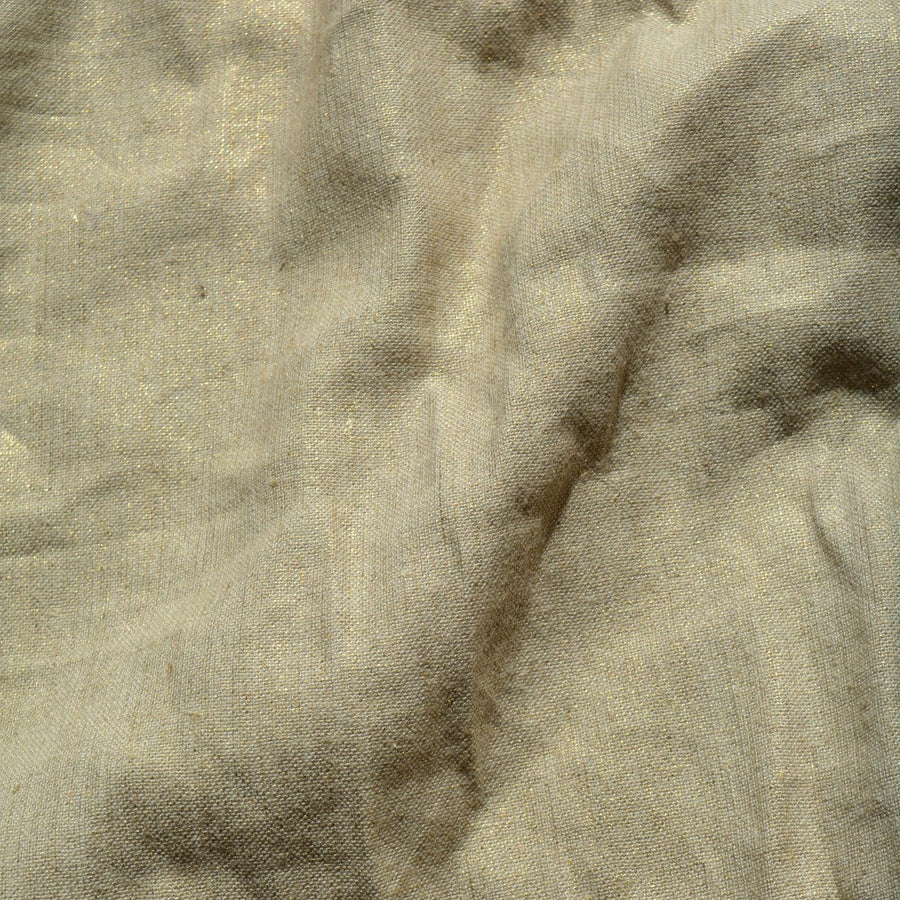 Beige Gold | Linen Blend | Designer Deadstock | By the Yard