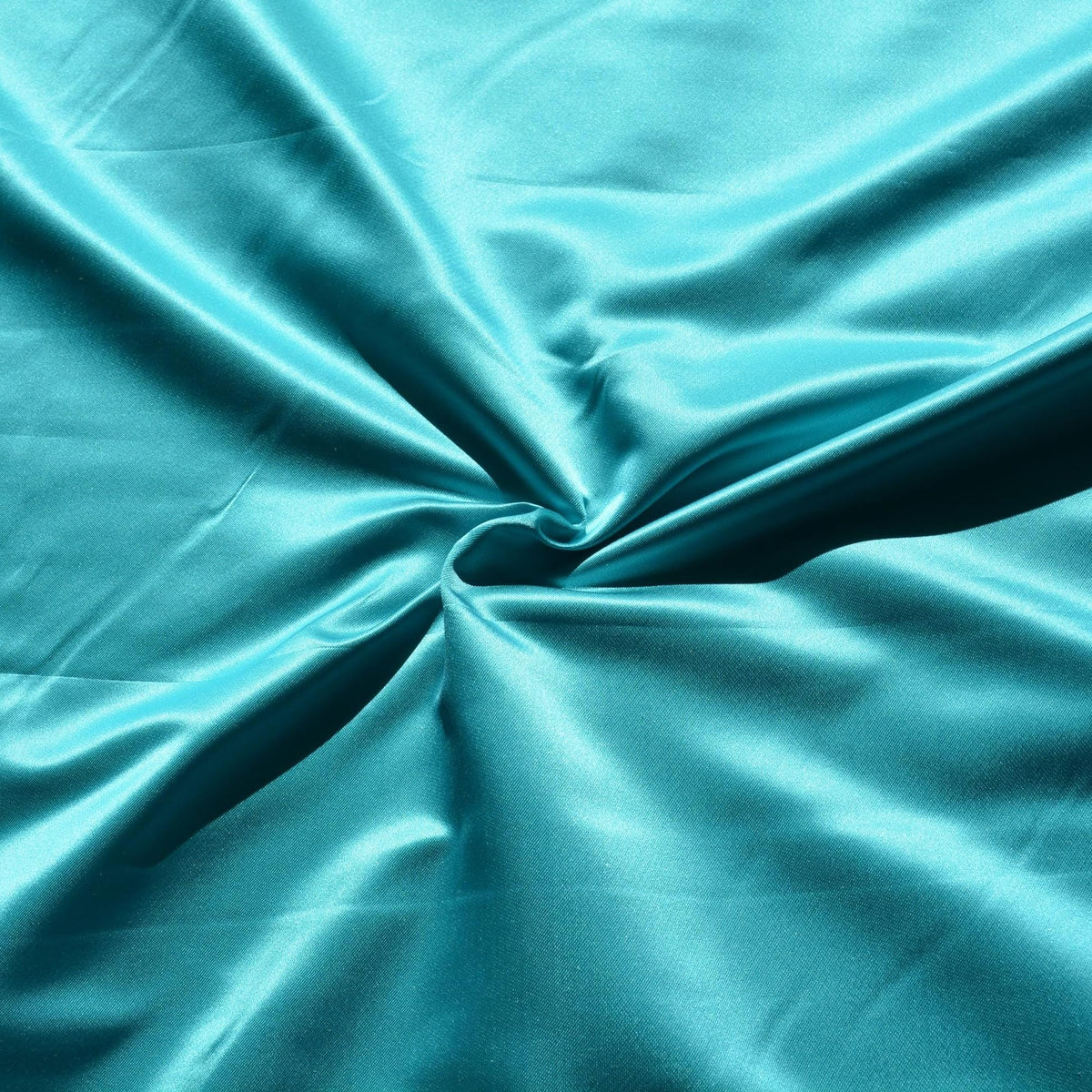 100% Silk Duchess Satin | Blue 49" Wide Designer Deadstock Fabric | By the Yard