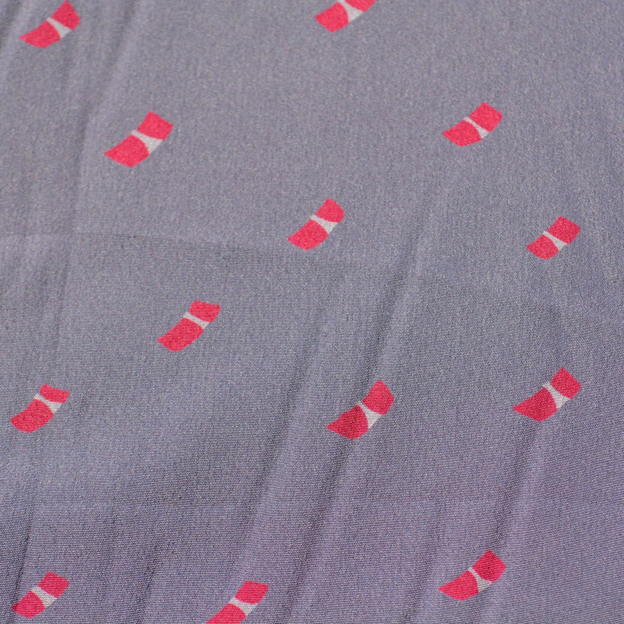 Purple Crepe de Chine Fabric | Vintage Deadstock | By the Yard