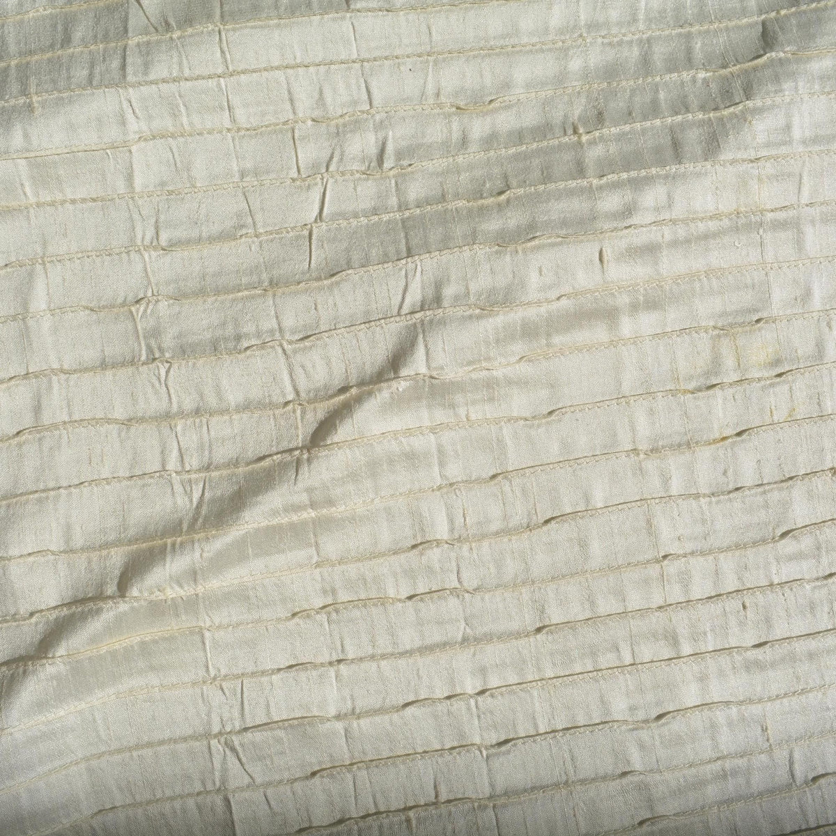 Silk Dupioni Fabric White 44" Wide Luxury Fabric | By the Yard