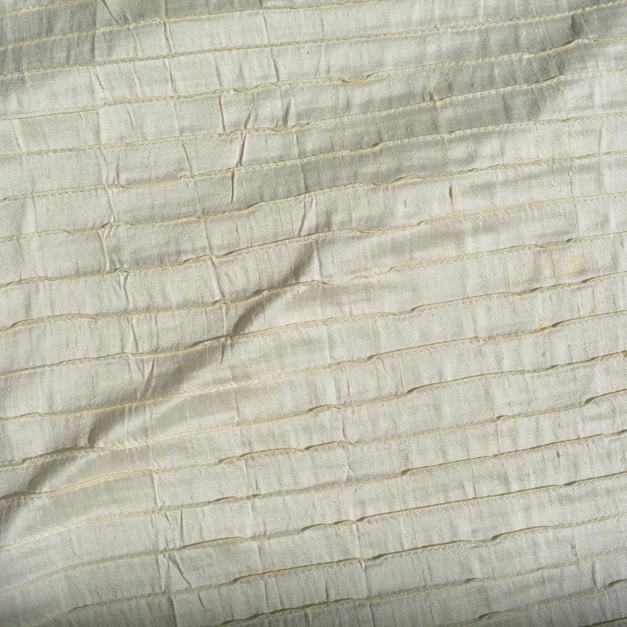 Silk Dupioni Fabric White 44" Wide Luxury Fabric | By the Yard