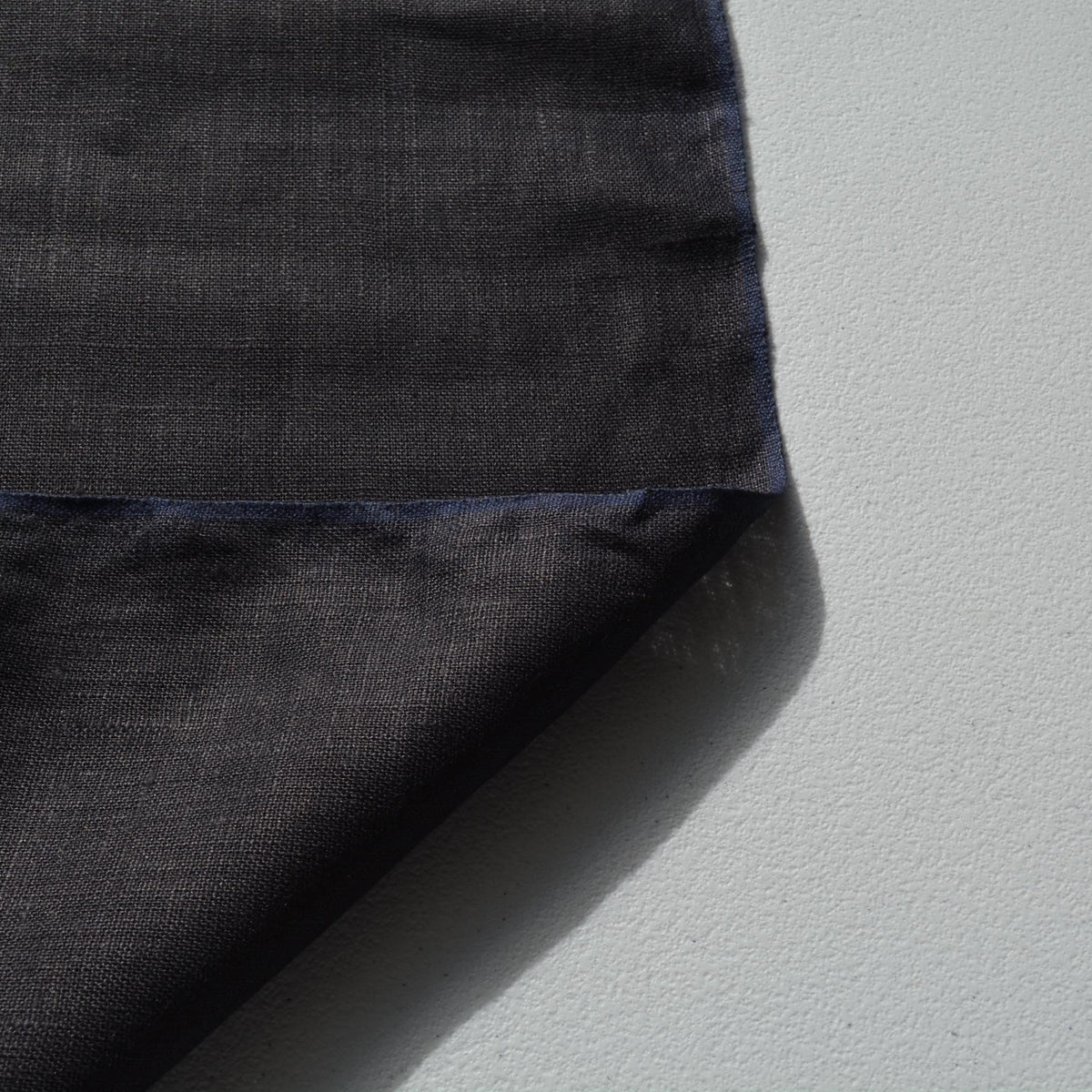 100% Linen Fabric Thick weave Black thick weave Midweight to heavyweight 49" Wide Dressmaking Tailoring | By the Yard