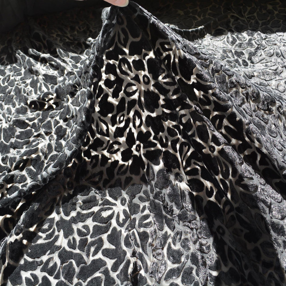 Andre Lang Velvet Burnout Fabric | Designer Deadstock |By the Yard