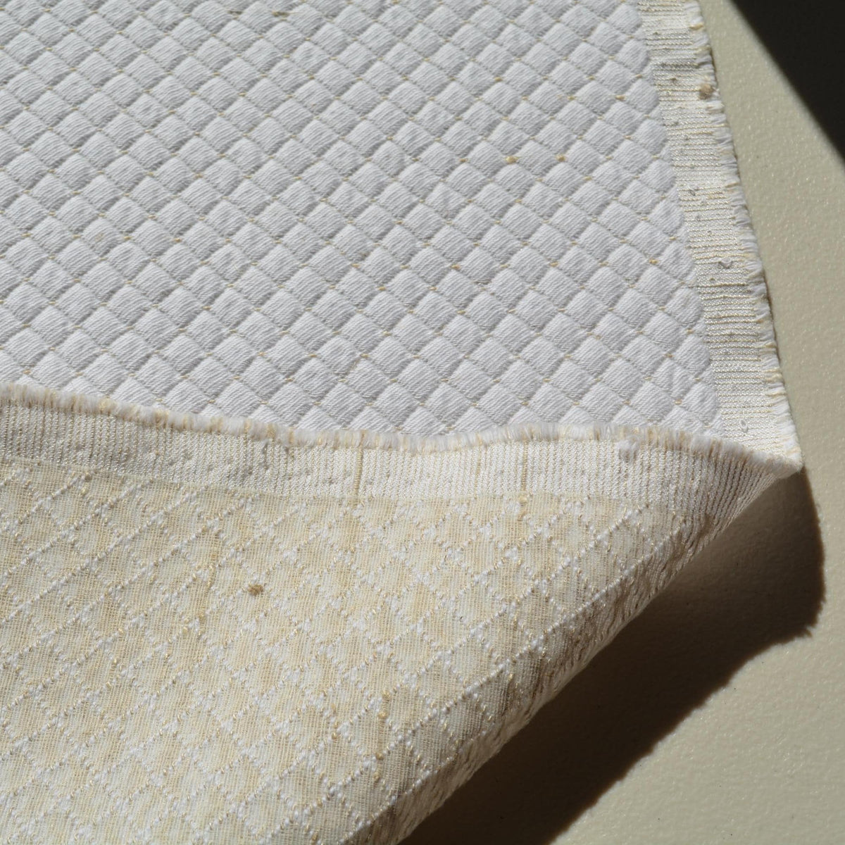 White 100% Cotton Brocade Fabric | Upholstery Fabric & Home Decor Textile | Curtain, Drapery, Pillow | By the Yard