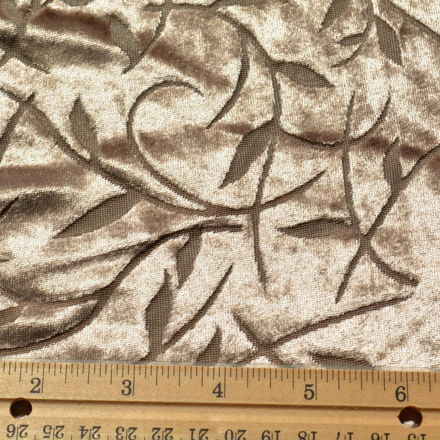 Gold Silk Jersey Knit | Velvet Fabric | Designer Deadstock Yardage |By the Yard