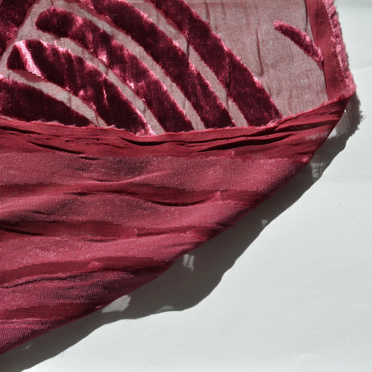 Purple | 100% silk | Velvet Burnout | Designer Deadstock | Velvet |By the Yard