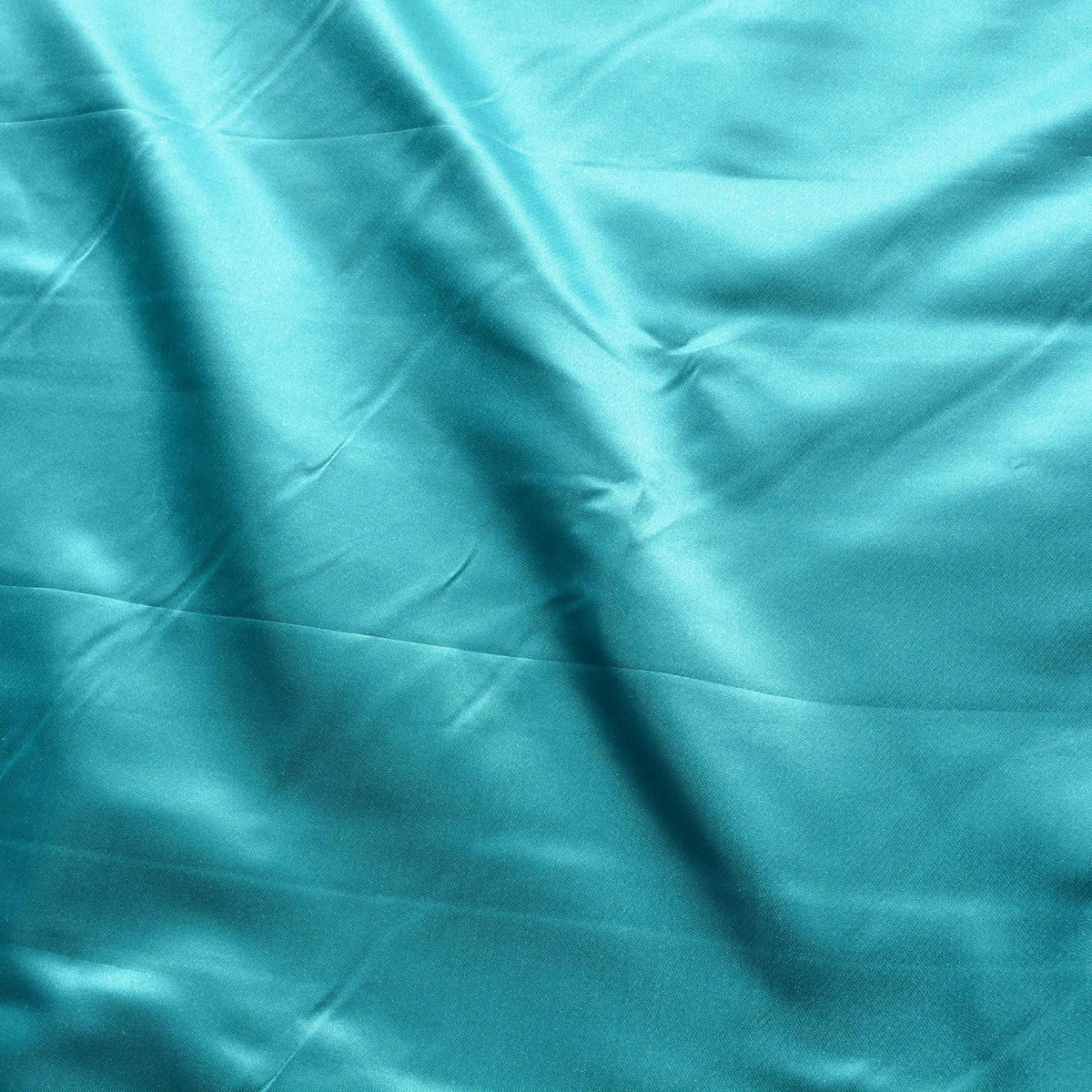 100% Silk Duchess Satin | Blue 49" Wide Designer Deadstock Fabric | By the Yard