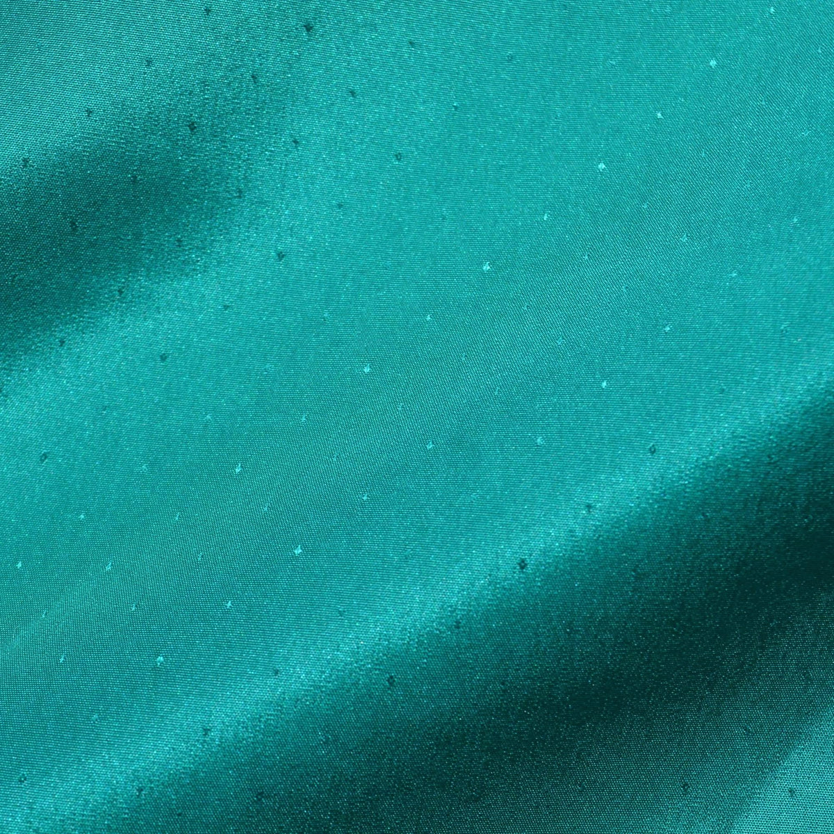 Silk Taffeta Fabric Aqua Dotted 36" Wide Luxury Fabric | By the Yard