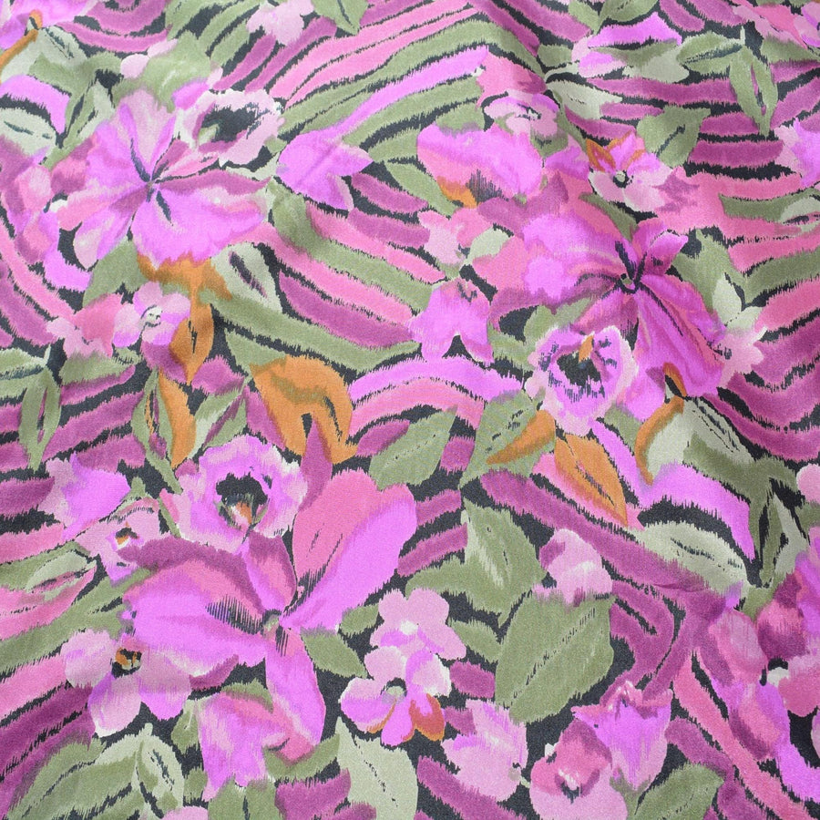 Purple Taffeta Fabric | Vintage Deadstock | By the Yard