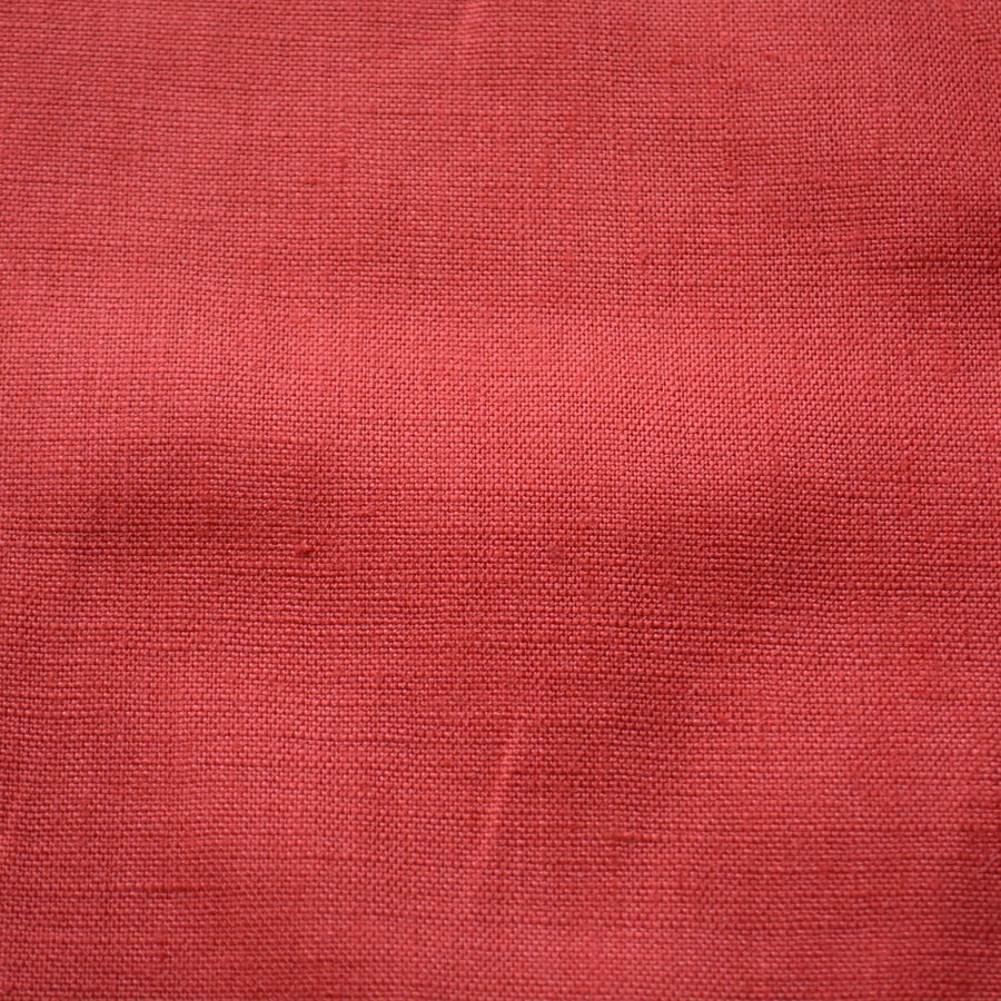 100% Linen Fabric Thick weave Clay red thick weave Midweight to heavyweight 60" Wide Dressmaking Tailoring | By the Yard