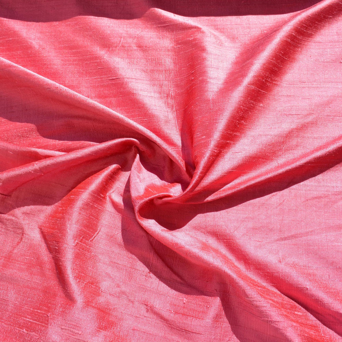 Silk Dupioni Fabric | Pink | Luxury Designer Textile |By the Yard