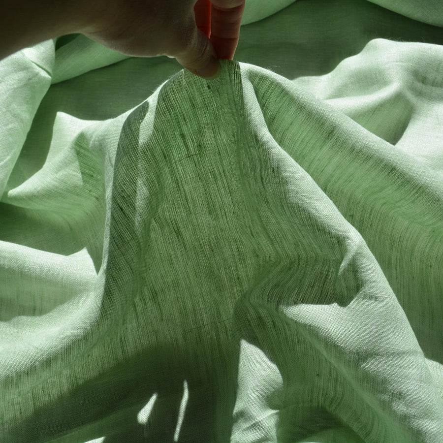 Light green | 100% linen | Linen | Designer Deadstock | By the Yard
