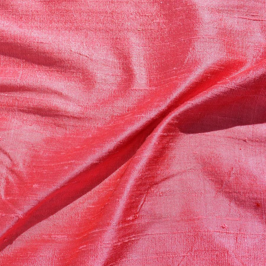 Silk Dupioni Fabric | Pink | Luxury Designer Textile |By the Yard
