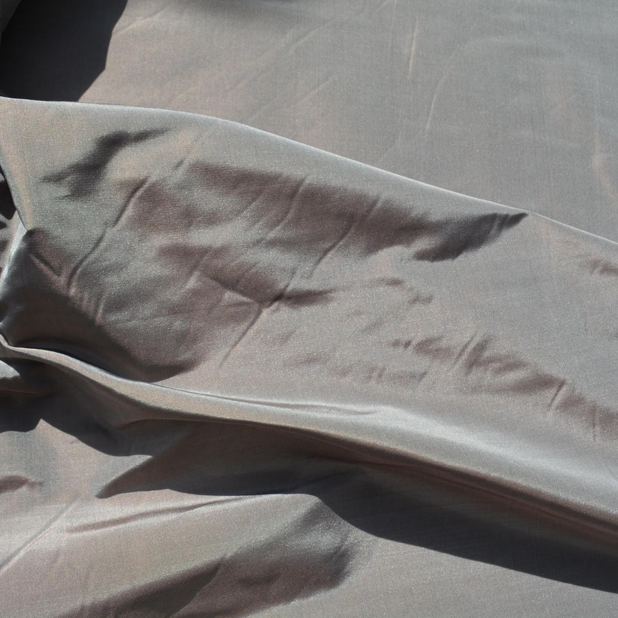 European Silk Two-Tone Taffeta Fabric | 100% Silk, 35" Wide | Iridescent Dupioni-Style for Dresses, Gowns & Décor | By the Yard