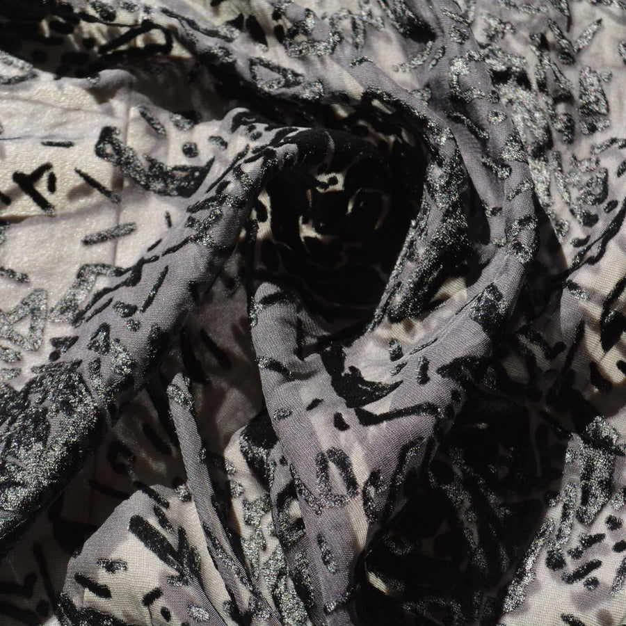 Velvet Burnout Raffaella Curiel Fabric | Designer Deadstock |By the Yard