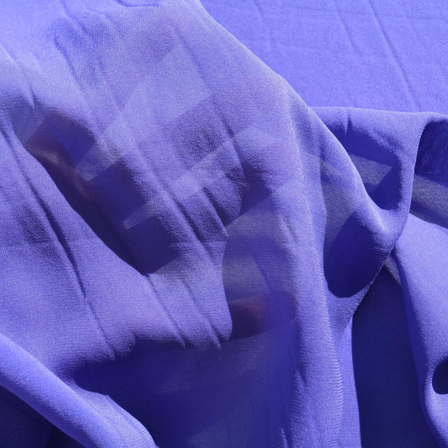 Silk Georgette Fabric | Purple | Luxury Designer Textile |By the Yard