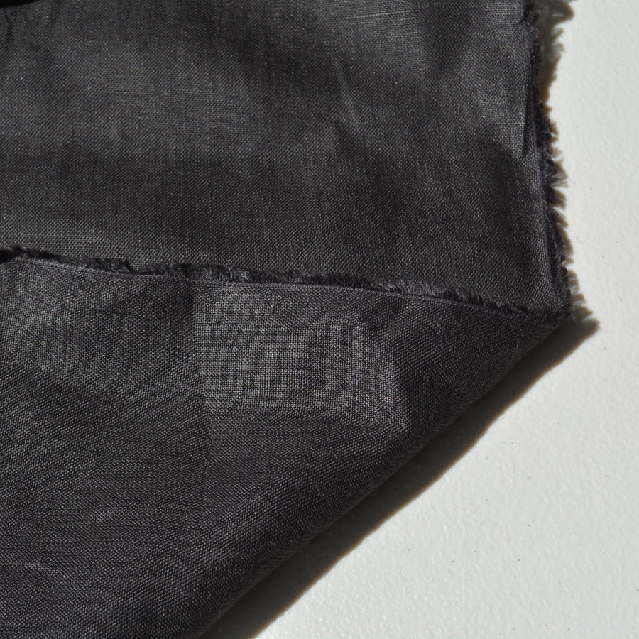 Black | 100% linen | Linen | Designer Deadstock | By the Yard