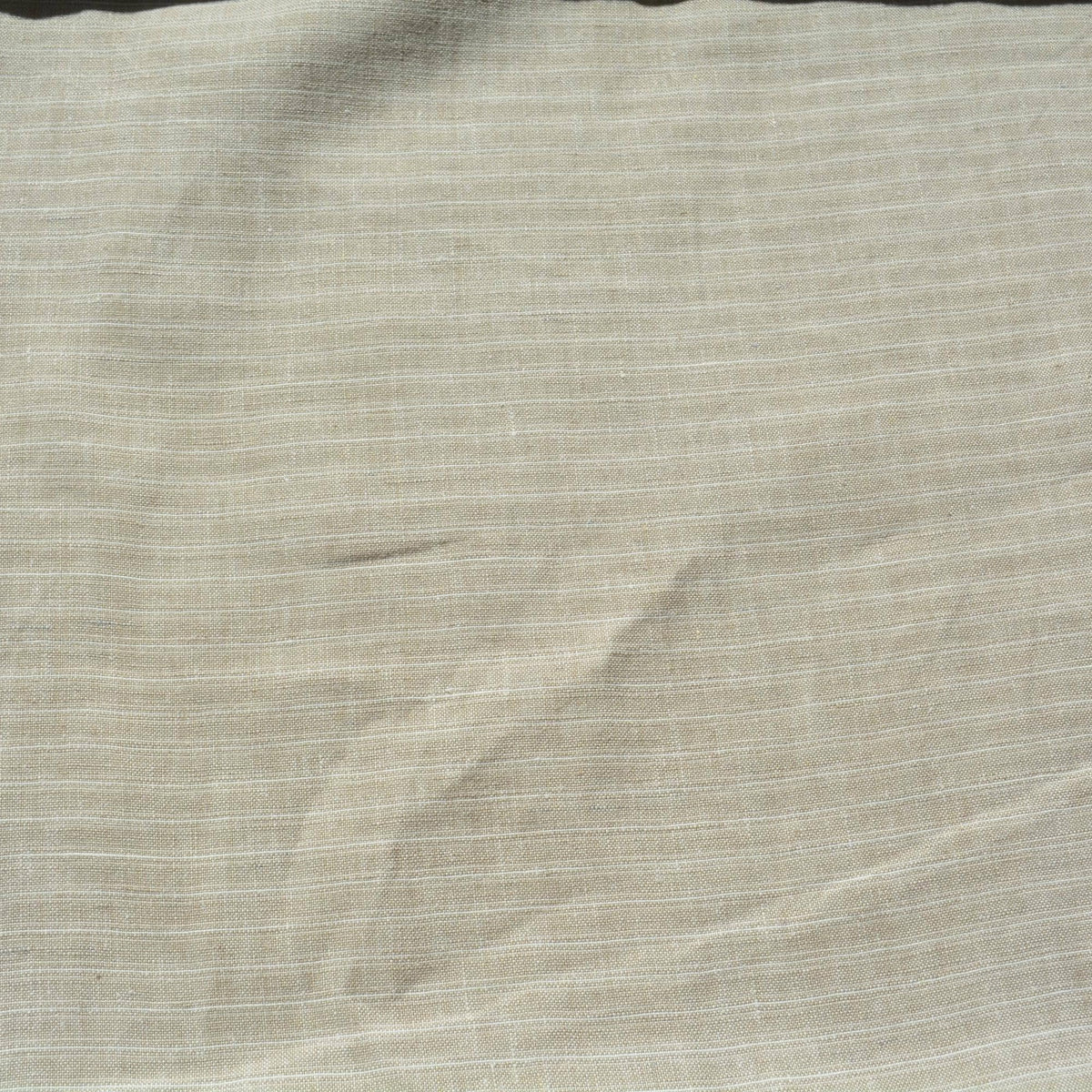 100% Linen Fabric Striped Beige striped 61" Wide Dressmaking Tailoring | By the Yard