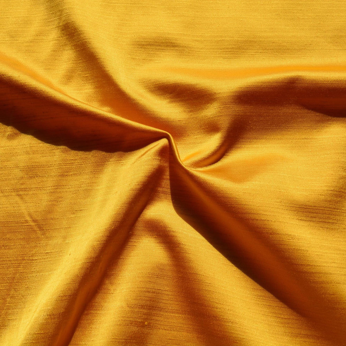 Silk Dupioni Fabric Yellow 56" Wide Luxury Fabric | By the Yard