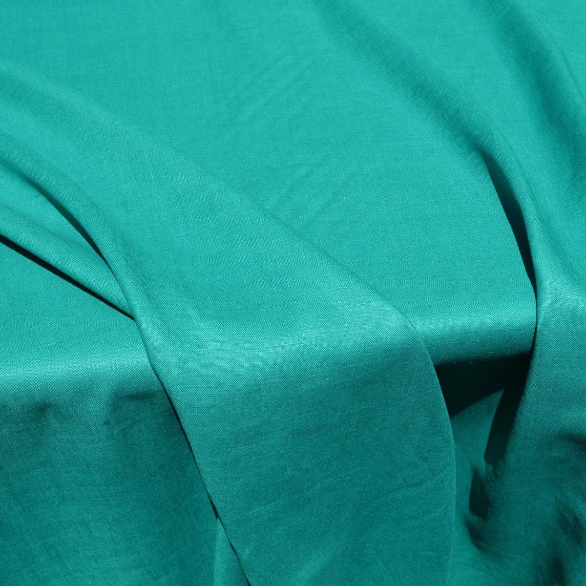 Green Linen Fabric | 100% Midweight Linen Solid Weave 60" Wide | Linen Yardage for Clothing, Summer Dresses, Home Décor 