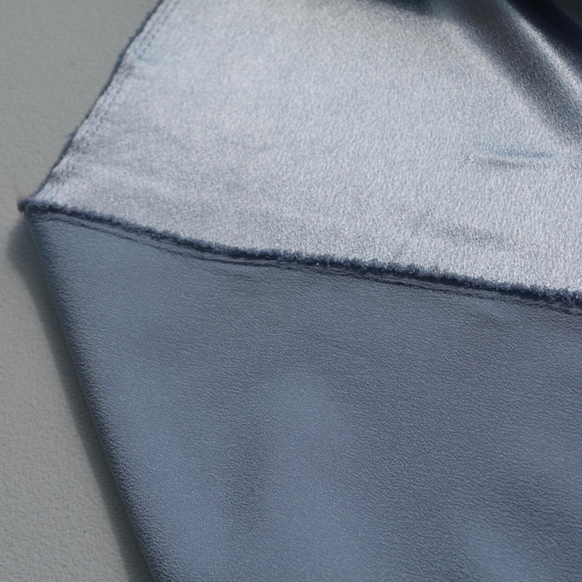 Blue Satin Fabric | Designer Deadstock | By the Yard