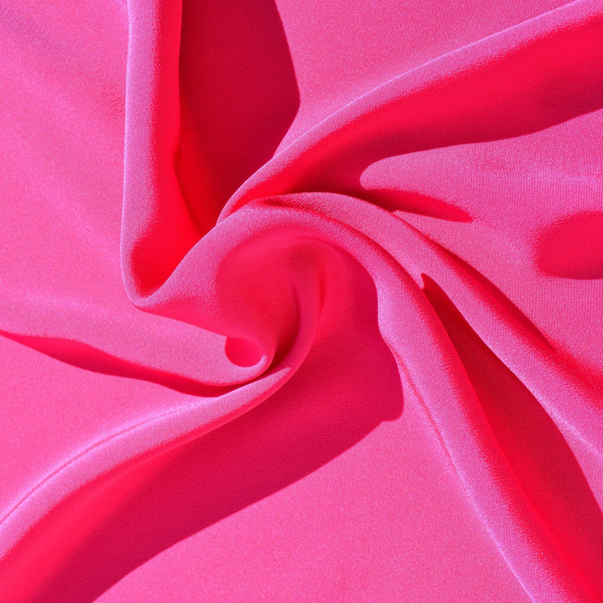 100% Silk Faille Fabric | Magenta | Luxury Silk Yardage |By the Yard