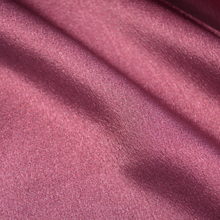 Pure Silk Crepe Back Satin Fabric | Purple Heavyweight Designer Deadstock | Dresses, Blouses, Special Occasion | By the Yard