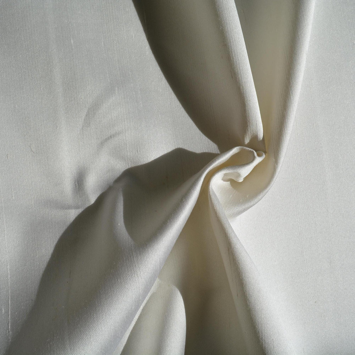 Silk Dupioni Fabric Ivory 49" Wide Luxury Fabric | By the Yard