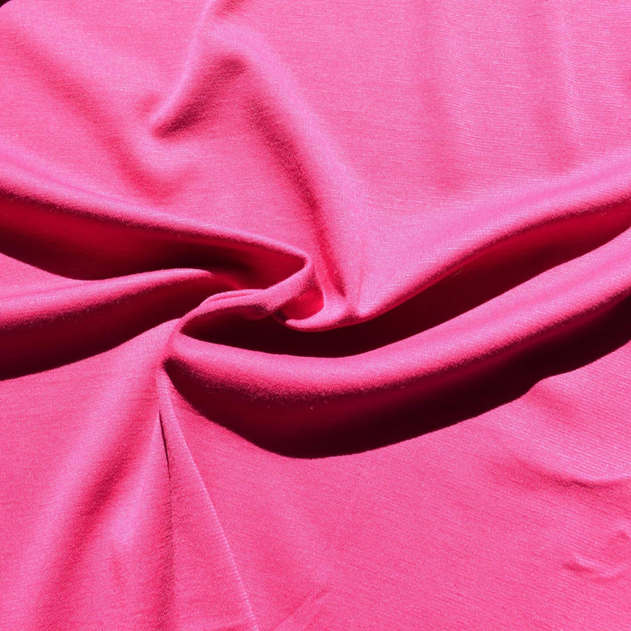 Ponte Wool Blend Knit Fabric | Magenta | Designer Yardage |By the Yard