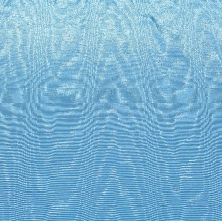 Blue Cotton Moiré — American Water Silk, 1 Yard