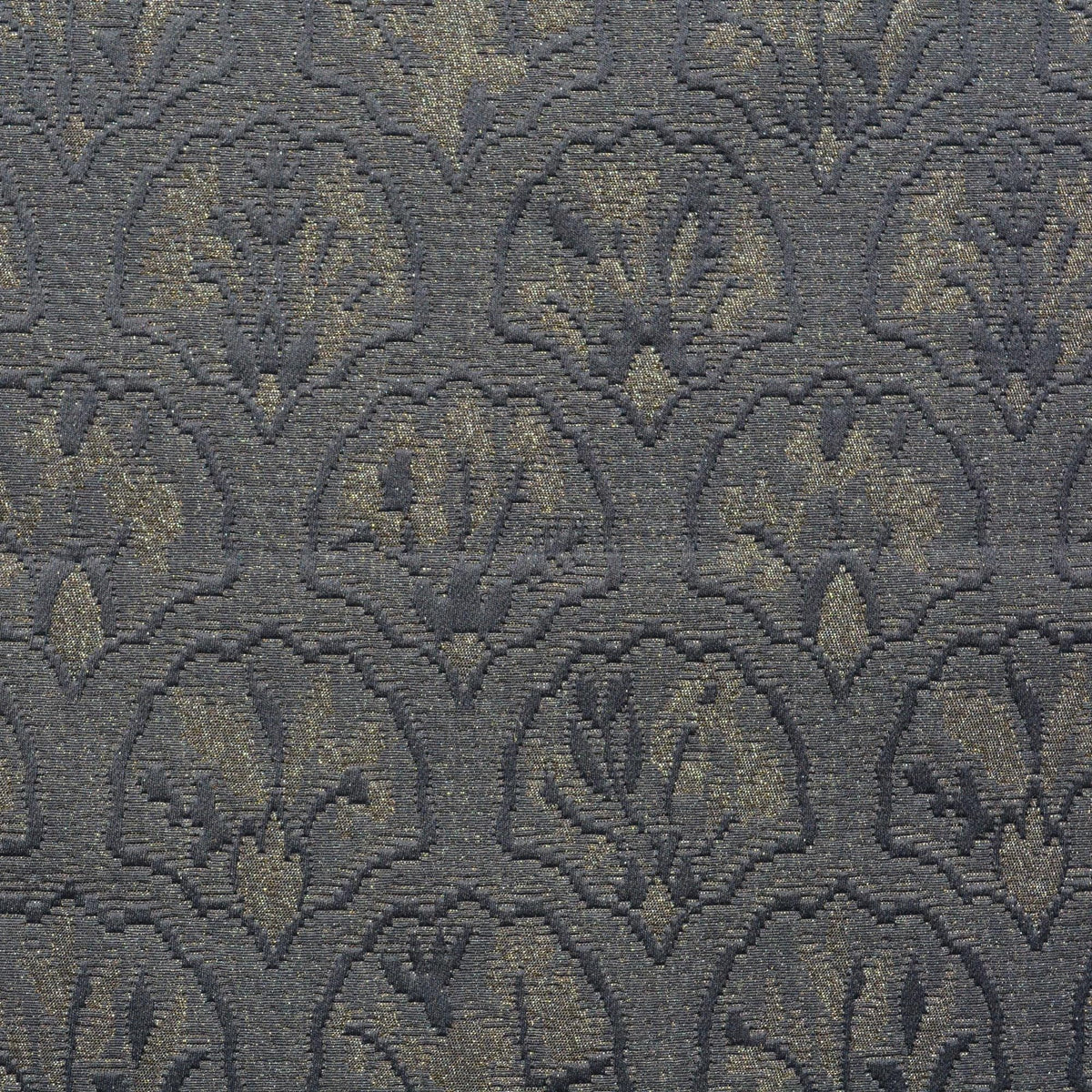 Black Cotton Blend Brocade Fabric | Designer Deadstock | By the Yard